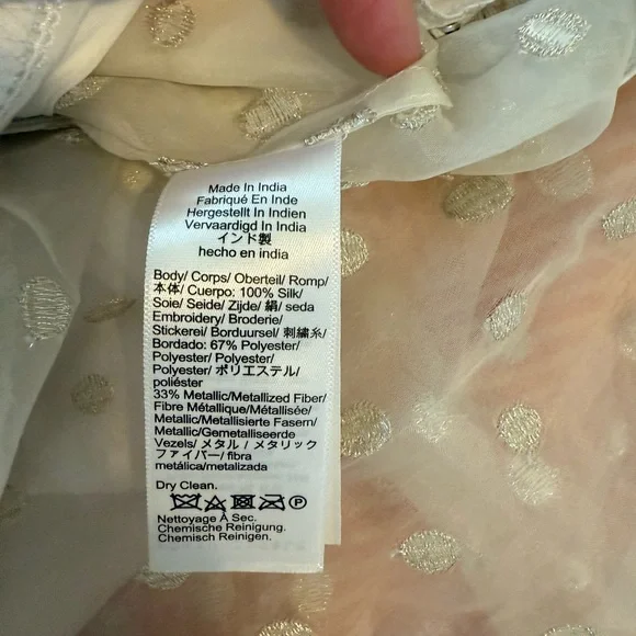 Maryam Nassir Zadeh X J.Crew drop-waist polka dot embroidered silk organza skirt - Picture 9 of 12